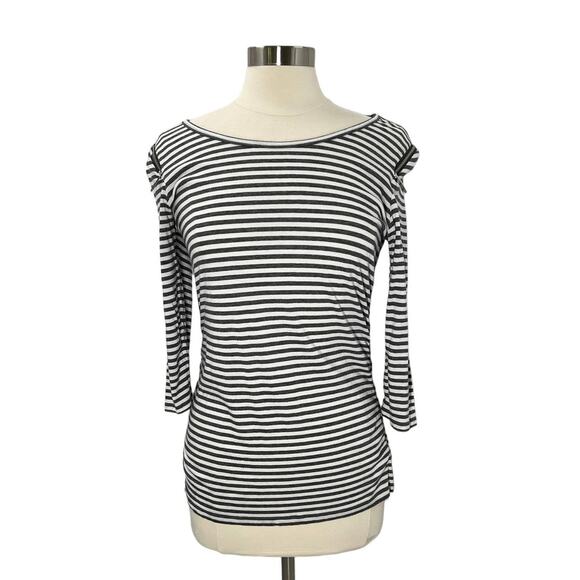 MICHAEL KORS 3/4 Sleeve Striped SZ MD - Picture 1 of 9